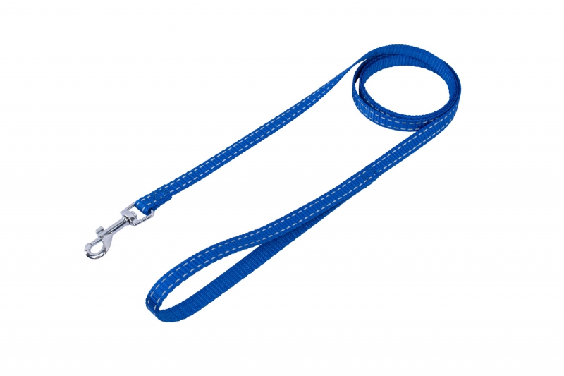 LEASH-REFL-10-BLUE-XS